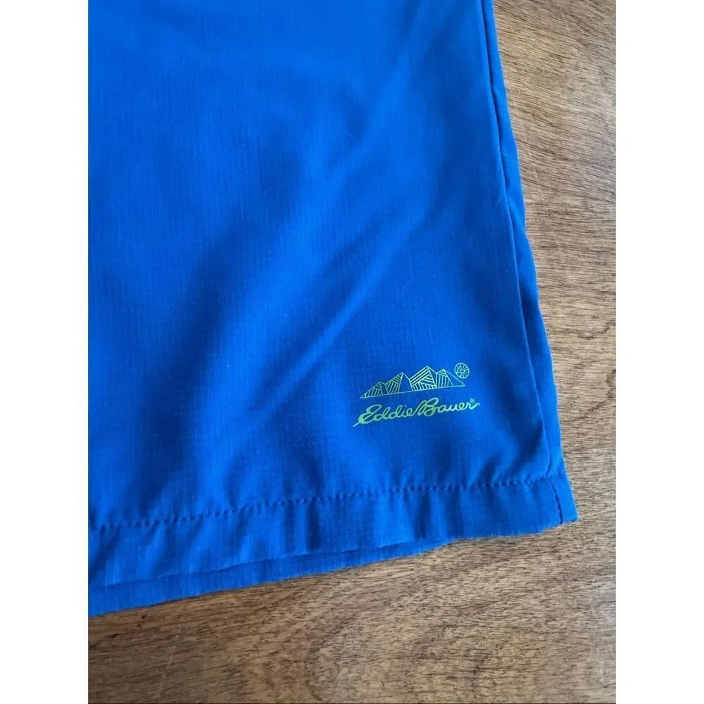 Eddie Bauer Kids' Quick Dry Elastic Waist Mesh Lined Swim Shorts Blue Size XL